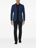 Boggi Milano micro-textured single-breasted blazer