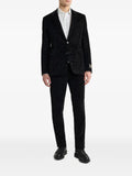 ETRO single-breasted jacket in cotton velvet with Arnica motif