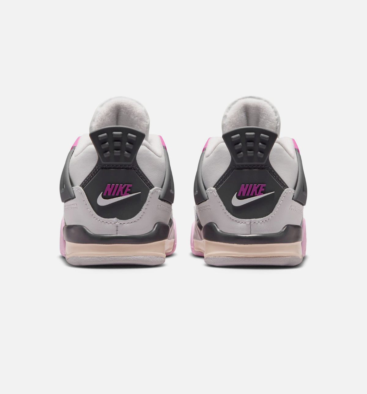 Air Jordan 4 Retro Comic Infant/Toddler Lifestyle Shoes - Off White/Fire Pink/Anthracite